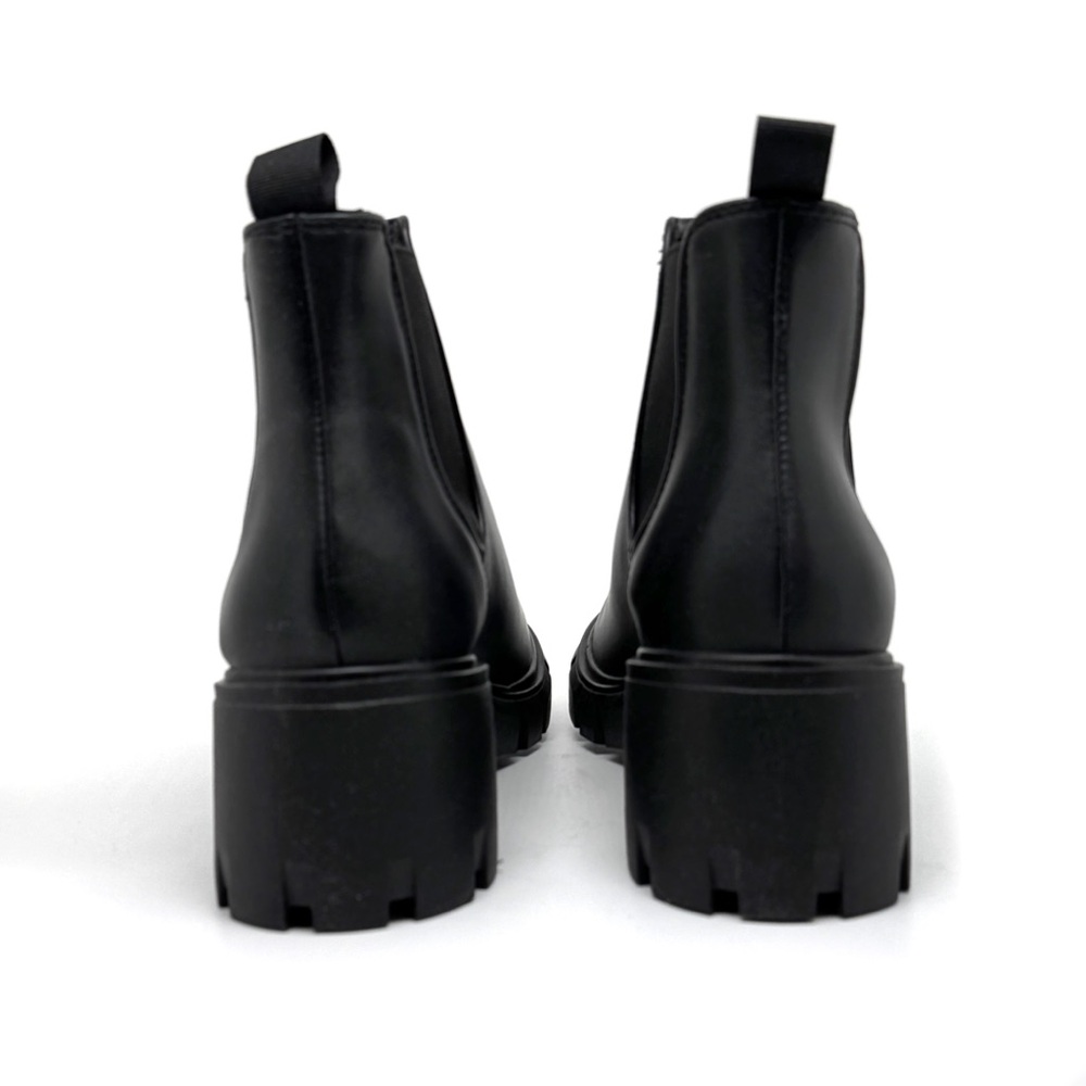 Steve Madden Howler Bootie Black Chunky Heel Combat Boots Size 8.5 - Picture 7 of 12